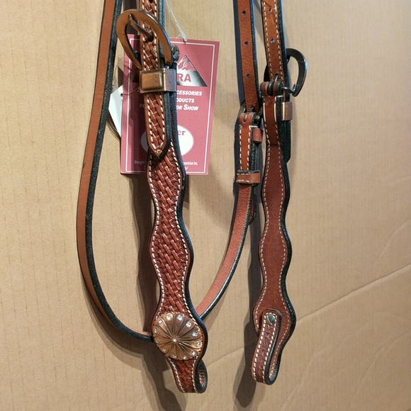 Wavy Waffle Headstall 🐎 - Picture 3 of 7